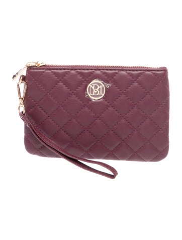 Badgley Mischka Leather Clutch w/ Tags
