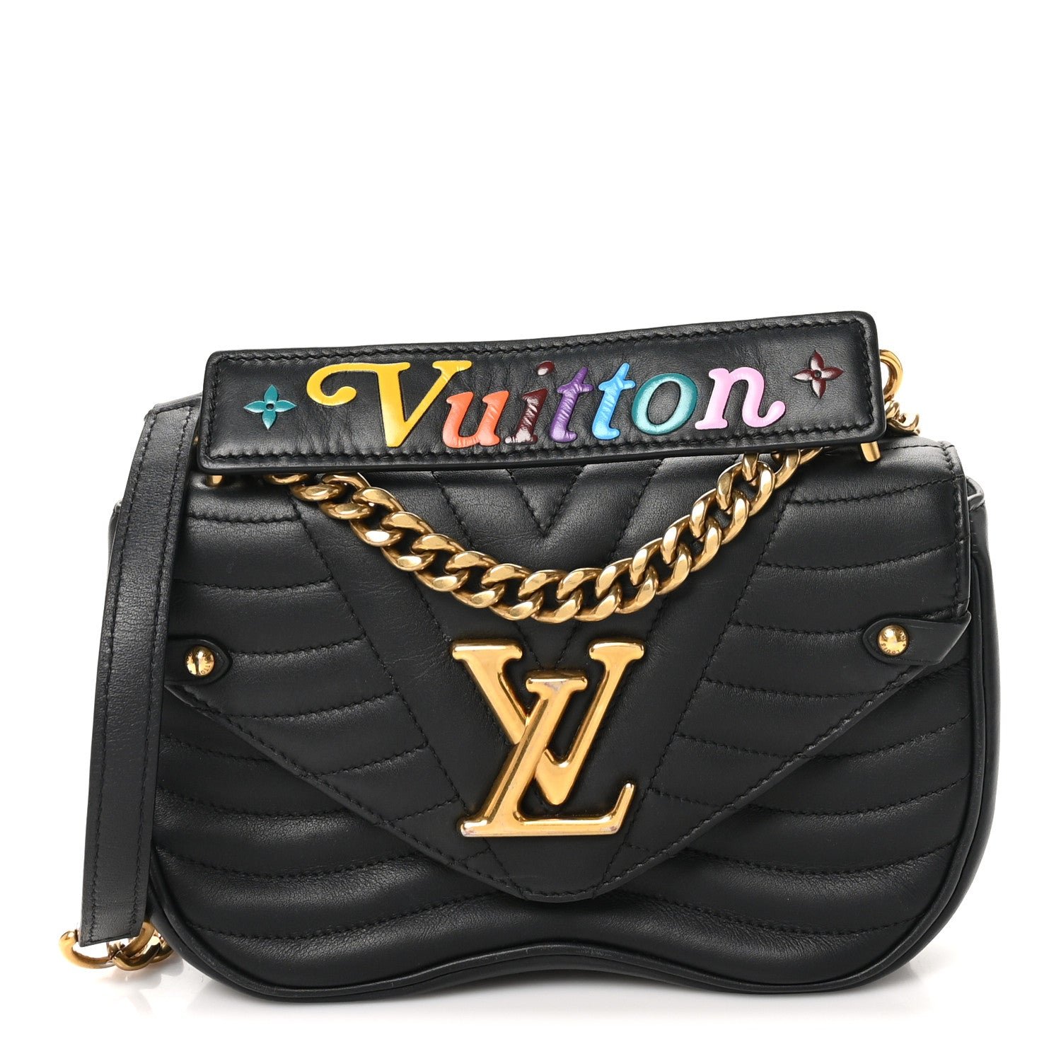 Louis Vuitton Calfskin New Wave Chain PM Black