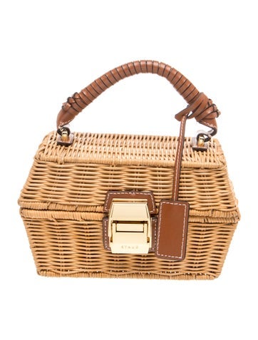 Straw Top Handle Bag