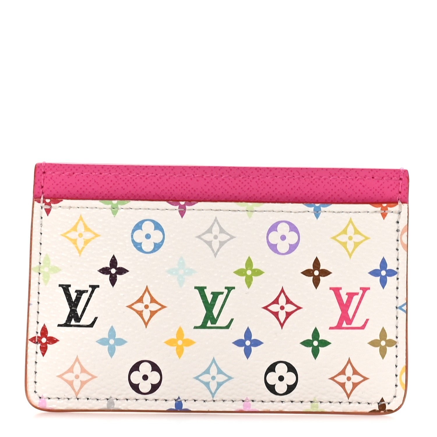 Louis Vuitton LV X TM Monogram Multicolor Card Holder Kawaii Pink