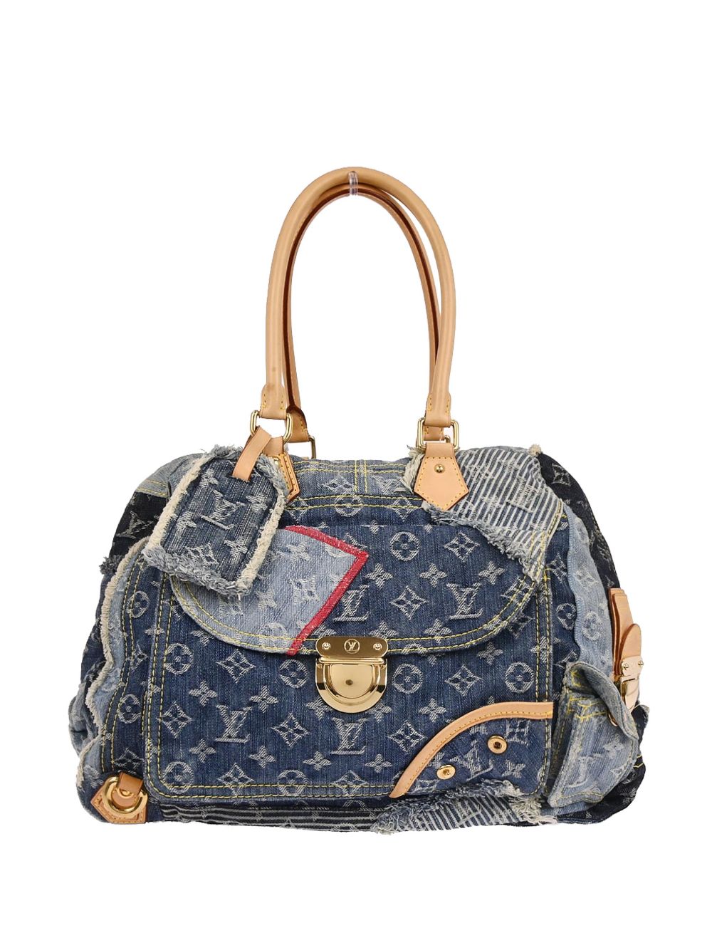 2007 denim patchwork handbag