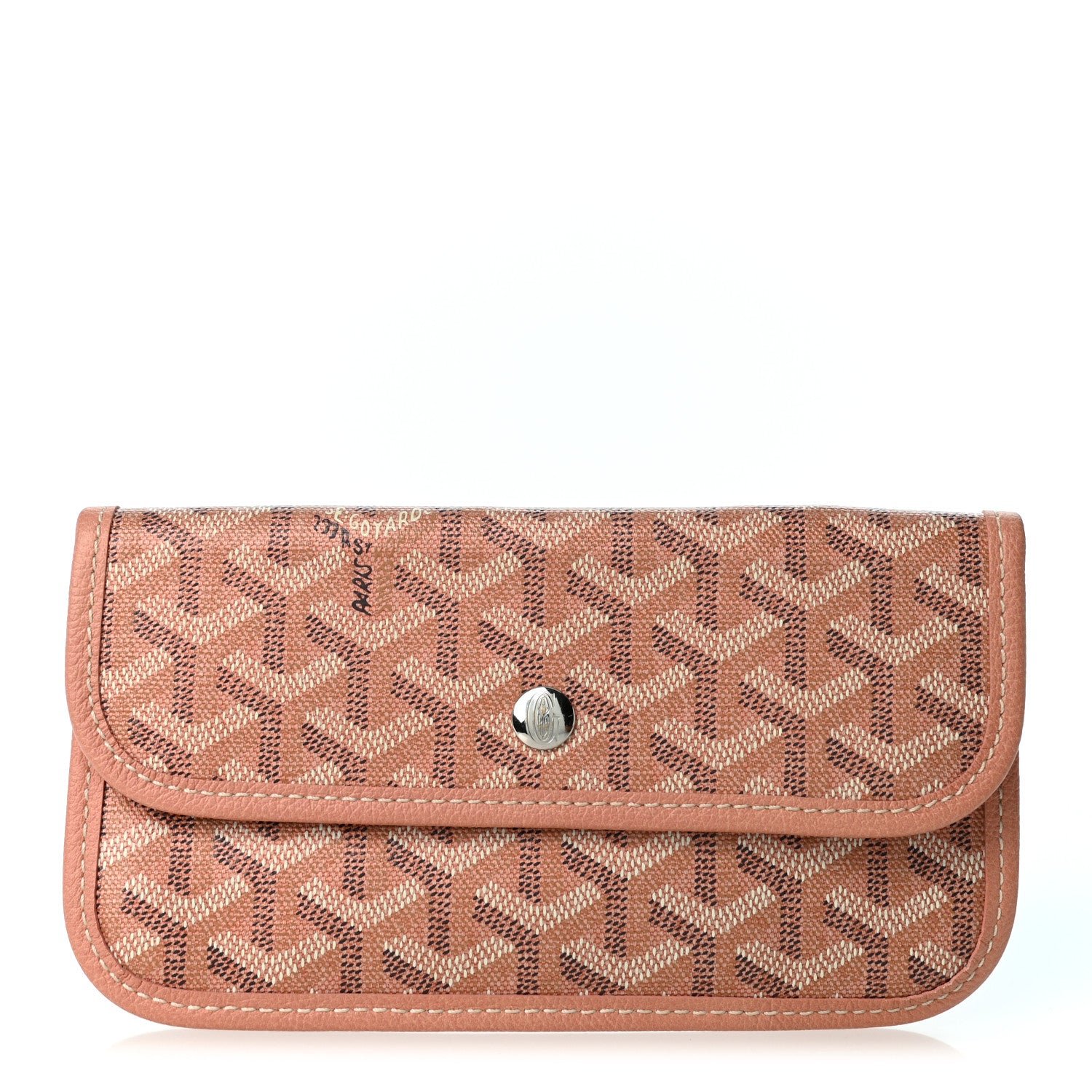 Goyard Iridescent Goyardine Pouch Pearly Coral