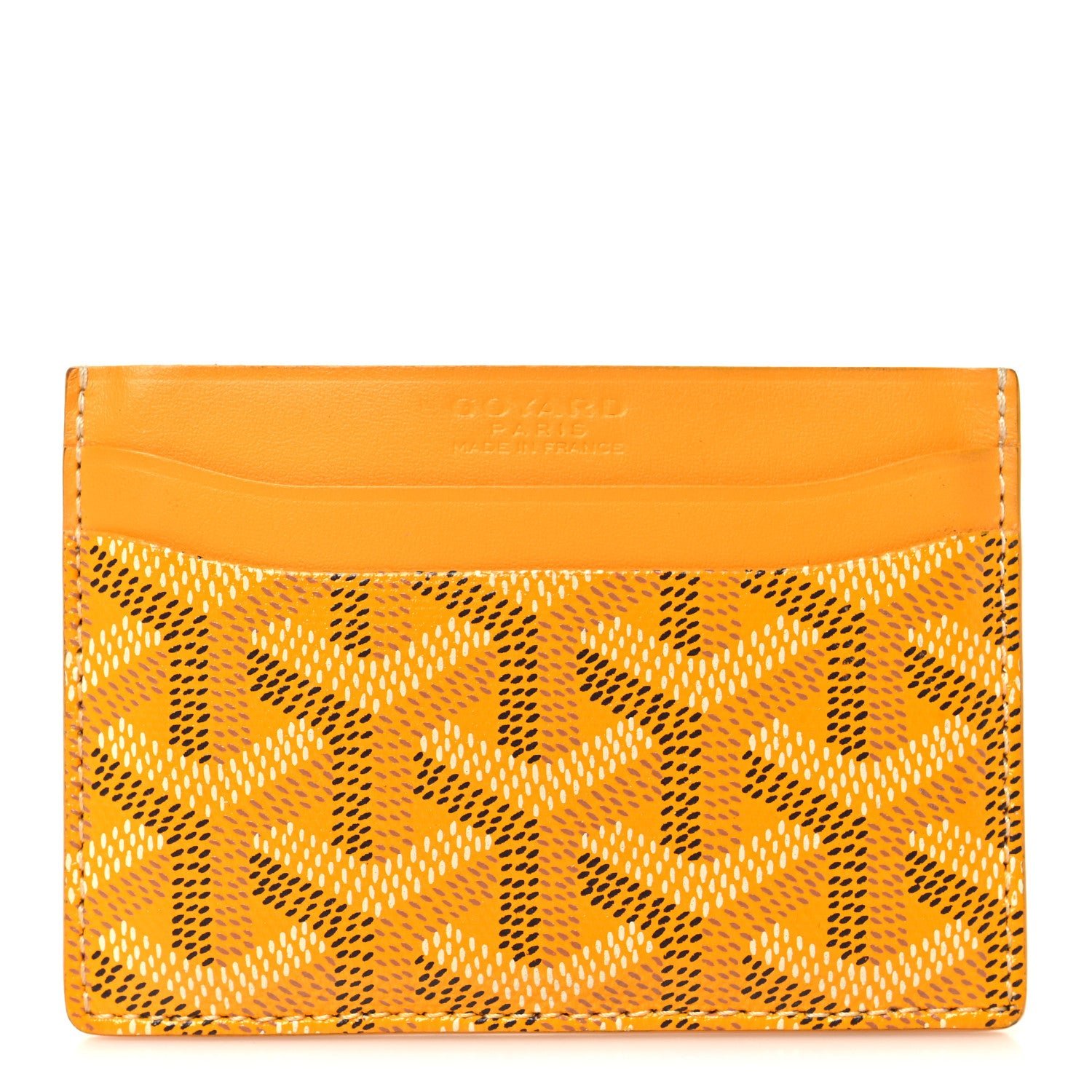 Goyard Goyardine Saint Sulpice Card Holder Yellow