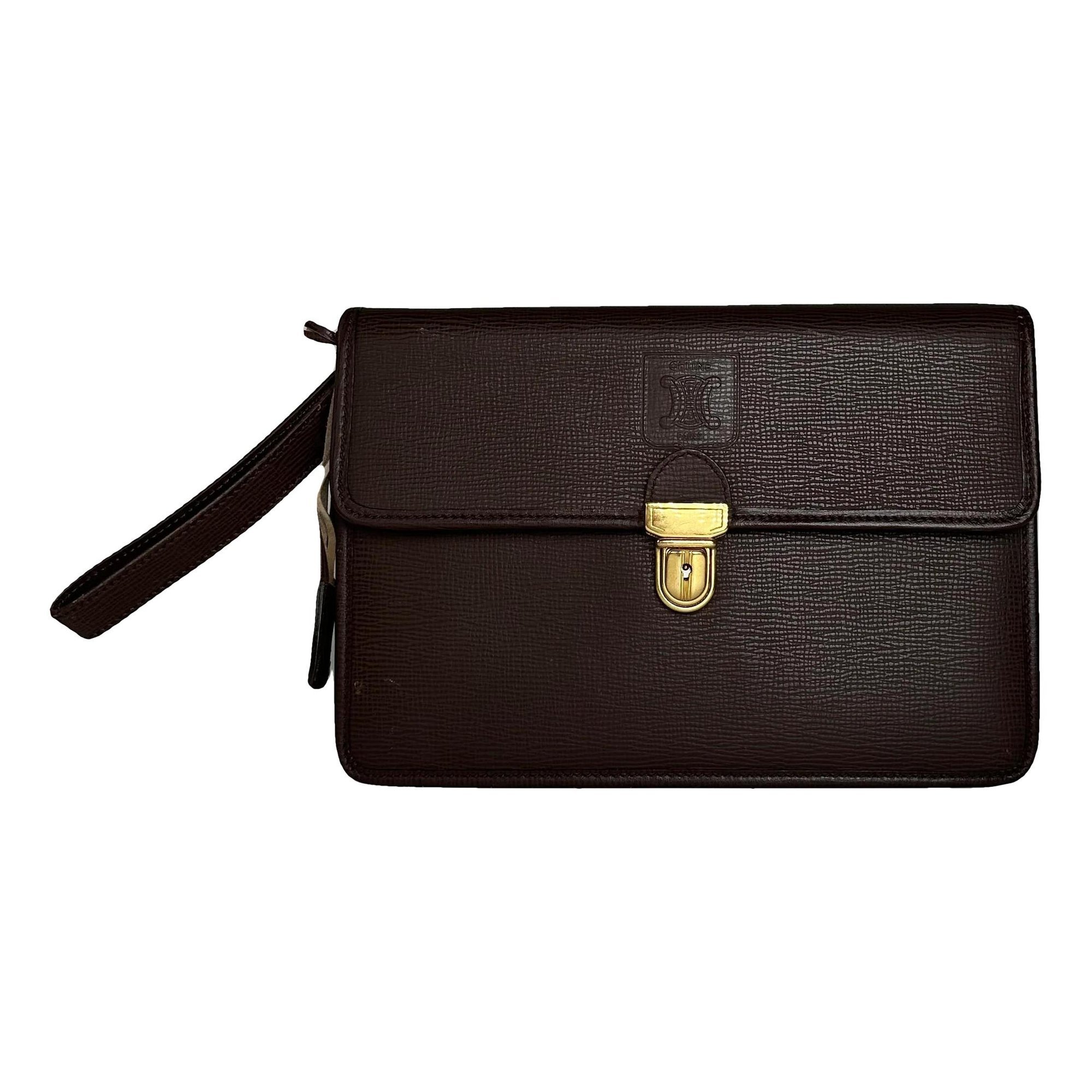 Triomphe leather mini bag