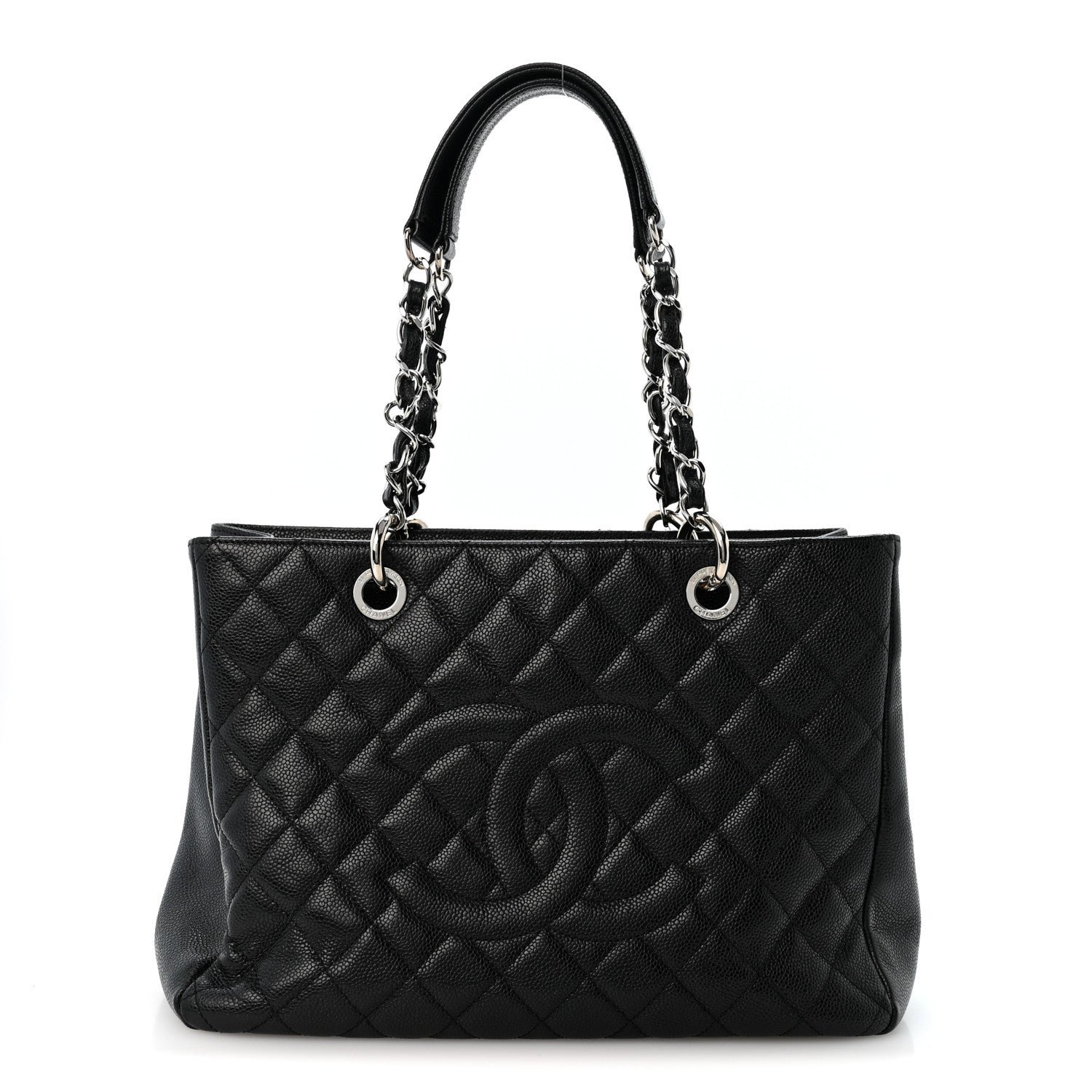 Chanel Caviar Quilted Grand Shopping Tote GST Black