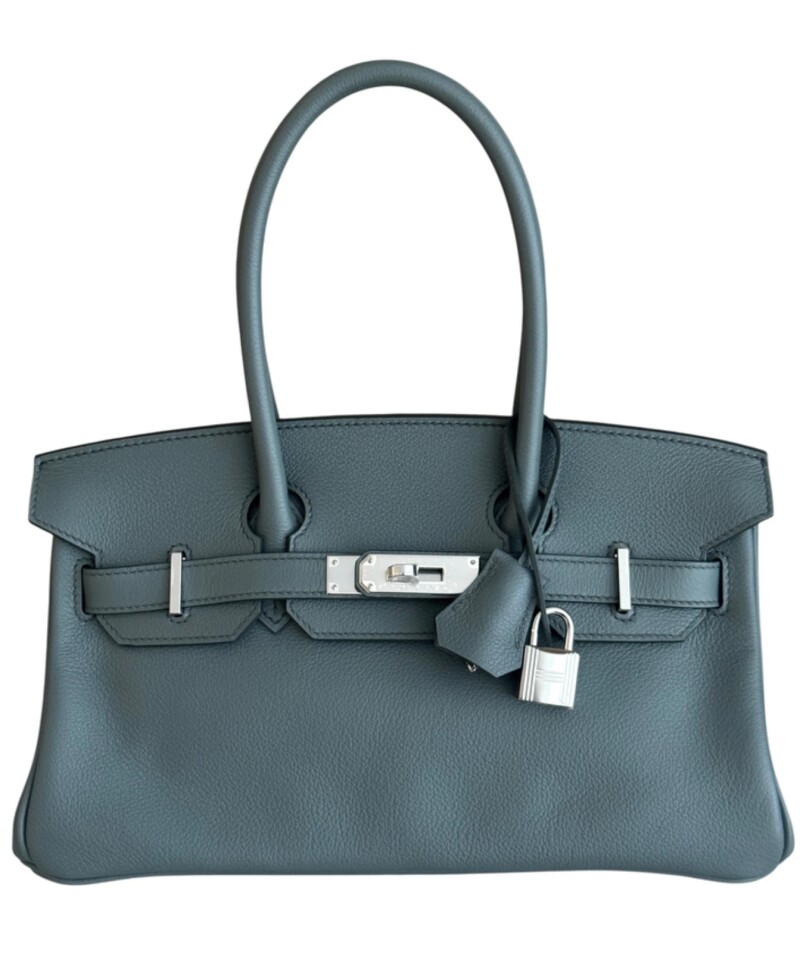 Vert Amande Evercolor Shoulder Birkin 29 Palladium Hardware, 2025