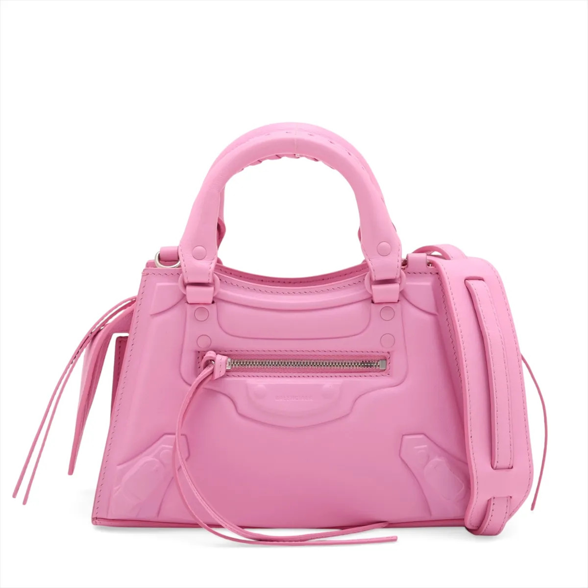 Balenciaga Mini Neo Classic City 638524 Leather 2 Way Handbag Pink