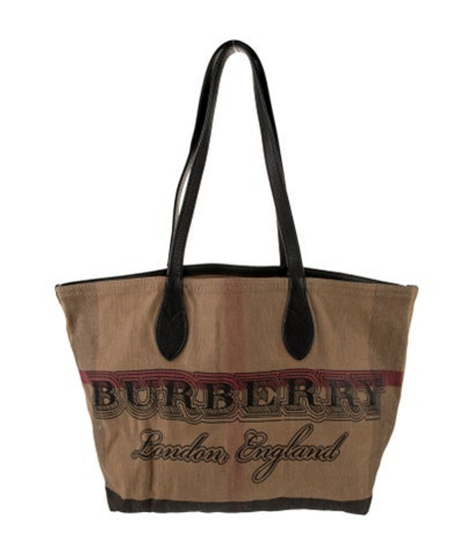 Burberry Mega Check Tote Medium