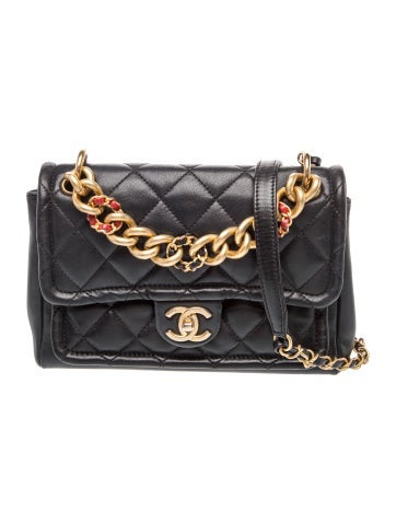 Medium Chain Link Flap Bag