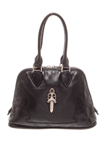 Chrome Hearts Leather Dagger Dome Bag Mini