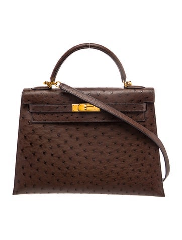 Hermes Ostrich Kelly Sellier II 32