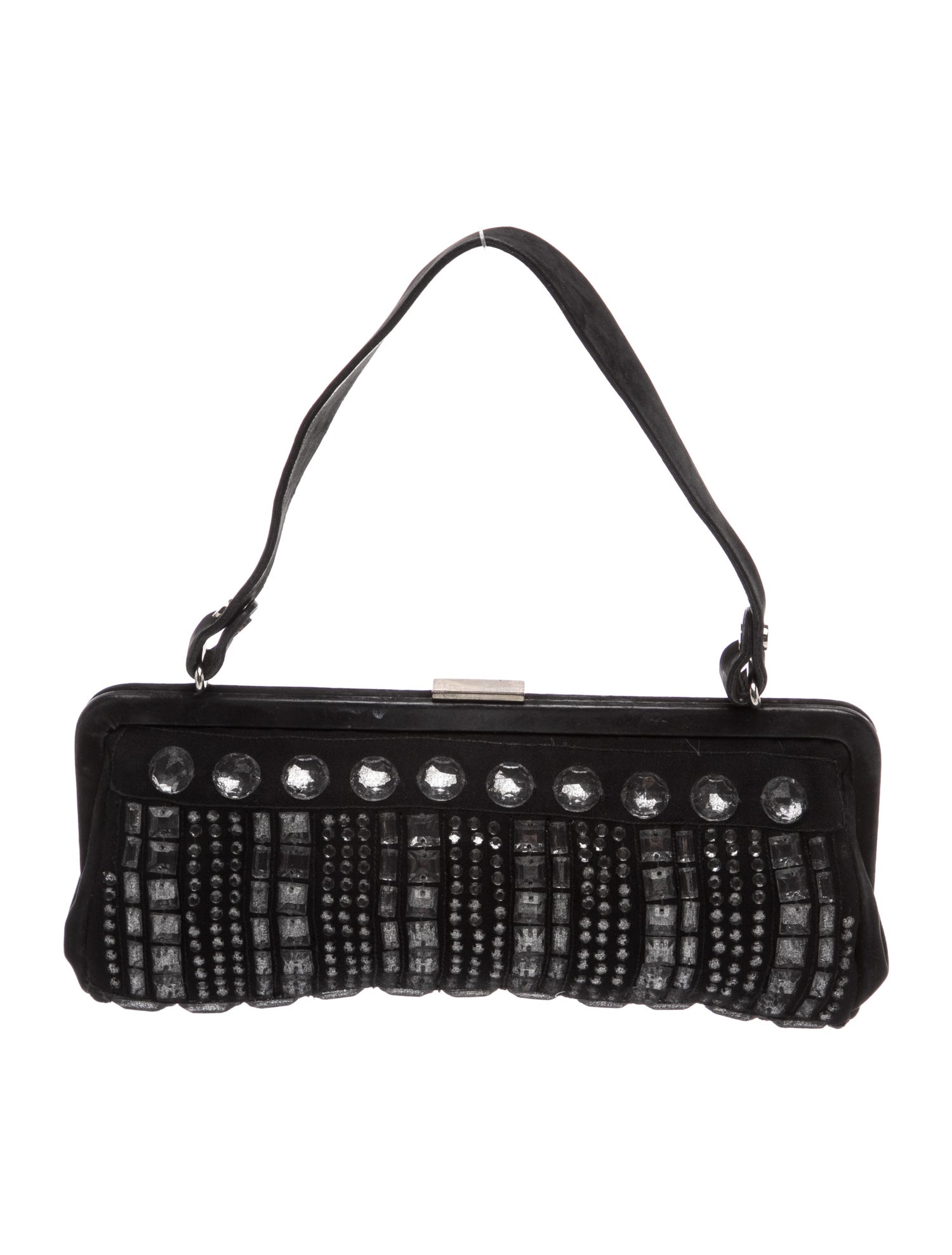 Suede Top Handle Bag