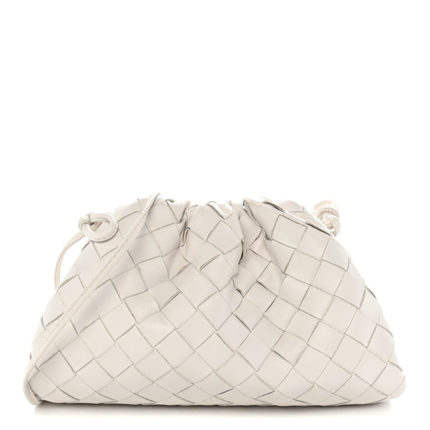 Bottega Veneta Nappa Intrecciato The Mini Pouch Chalk