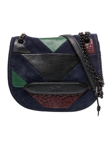 Coach Leather Shadow Pieced Patchwork Small