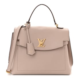 Louis Vuitton Soft Calfskin Lockme Ever MM Greige