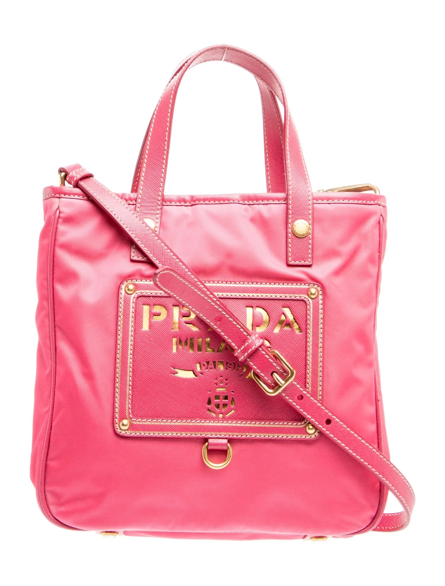Tessuto Nylon Top Handle Bag