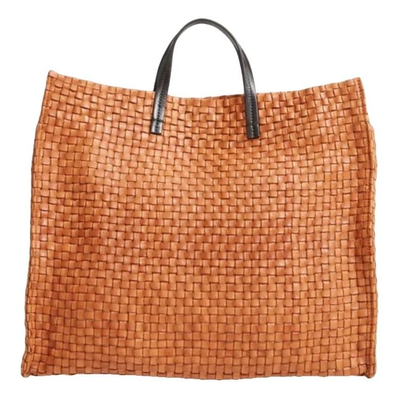 Leather tote