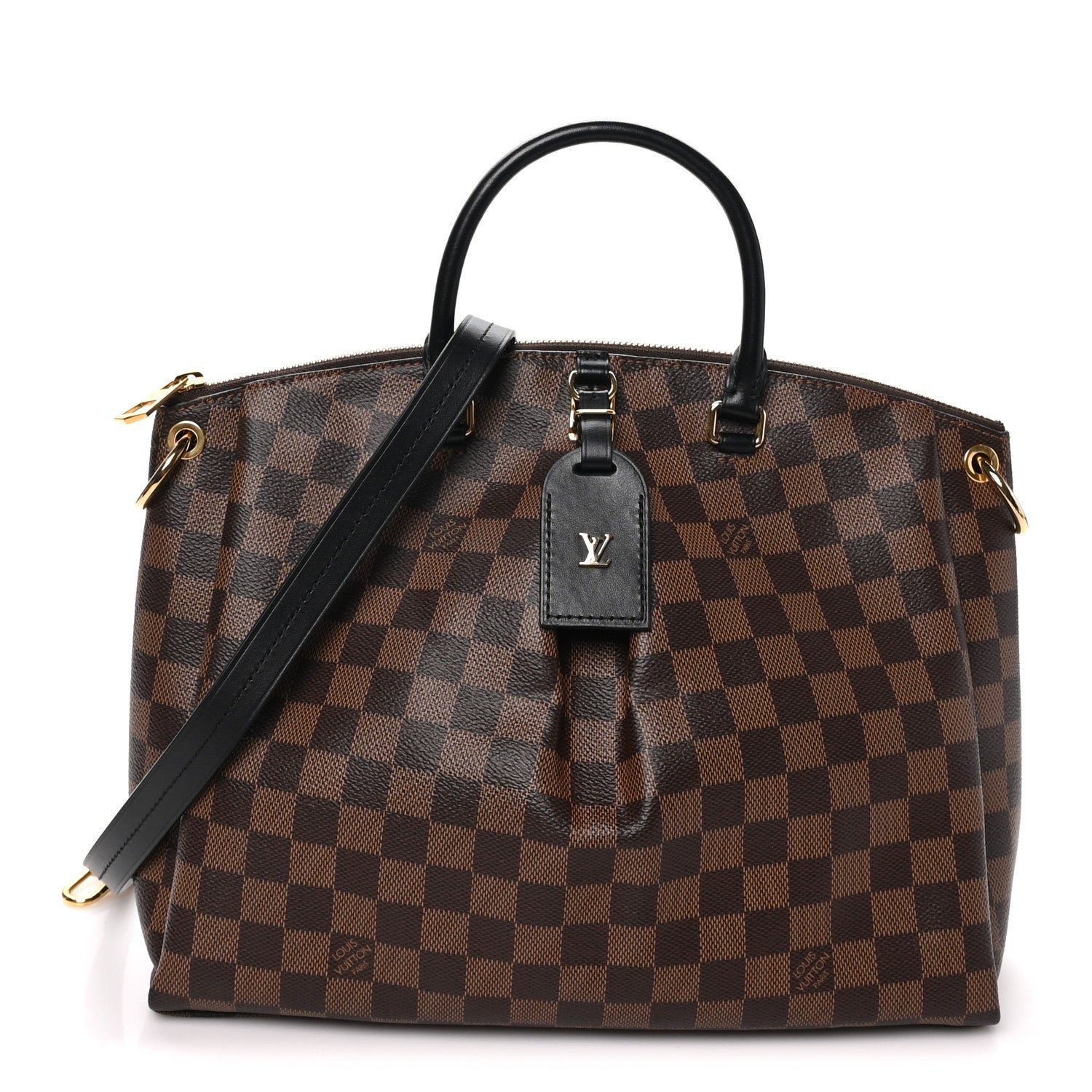 Louis Vuitton Damier Ebene Odeon Tote MM Black