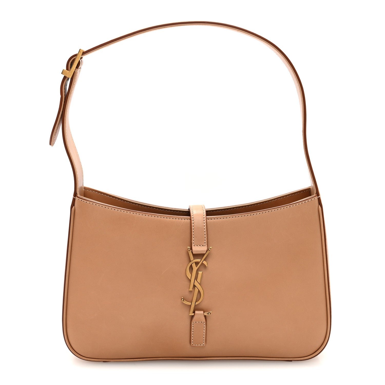 Saint Laurent Smooth Calfskin Le 5 A 7 Vintage Brown