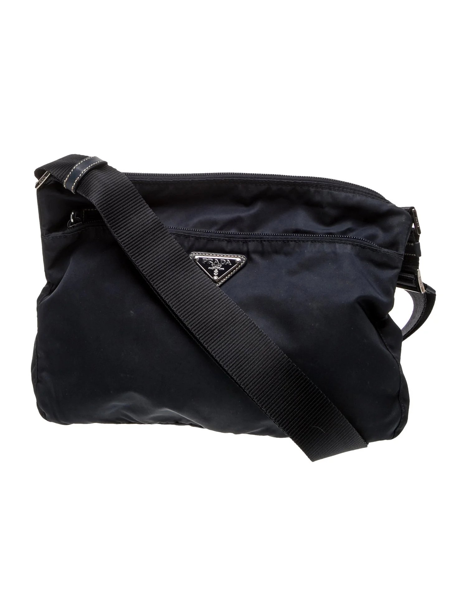 Enameled Metal Triangle Shoulder Bag