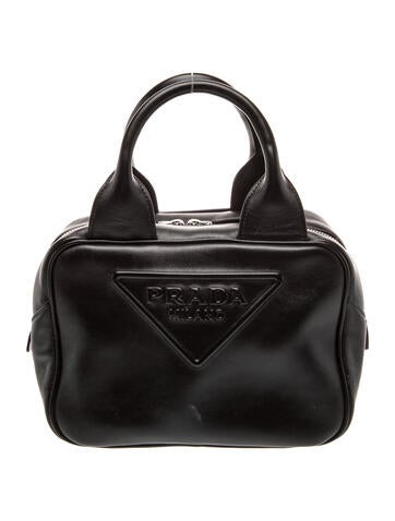 Glace Calf Leather Top Handle Bag