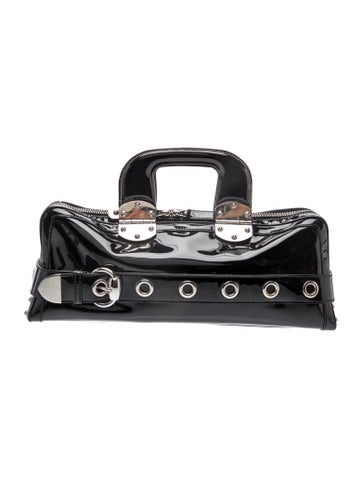 Patent Leather Top Handle Bag