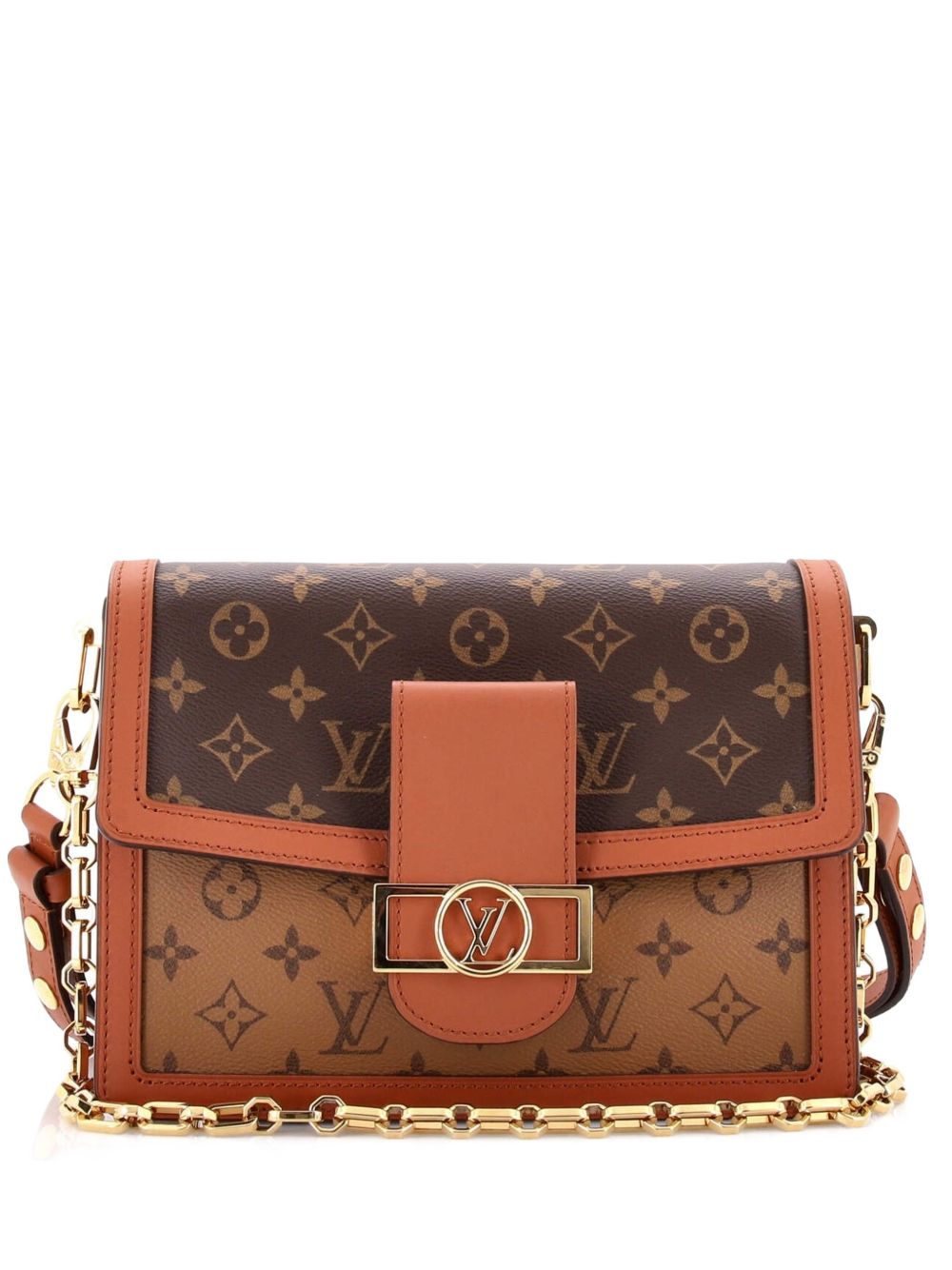 Dauphine Reverse Monogram Canvas MM shoulder bag