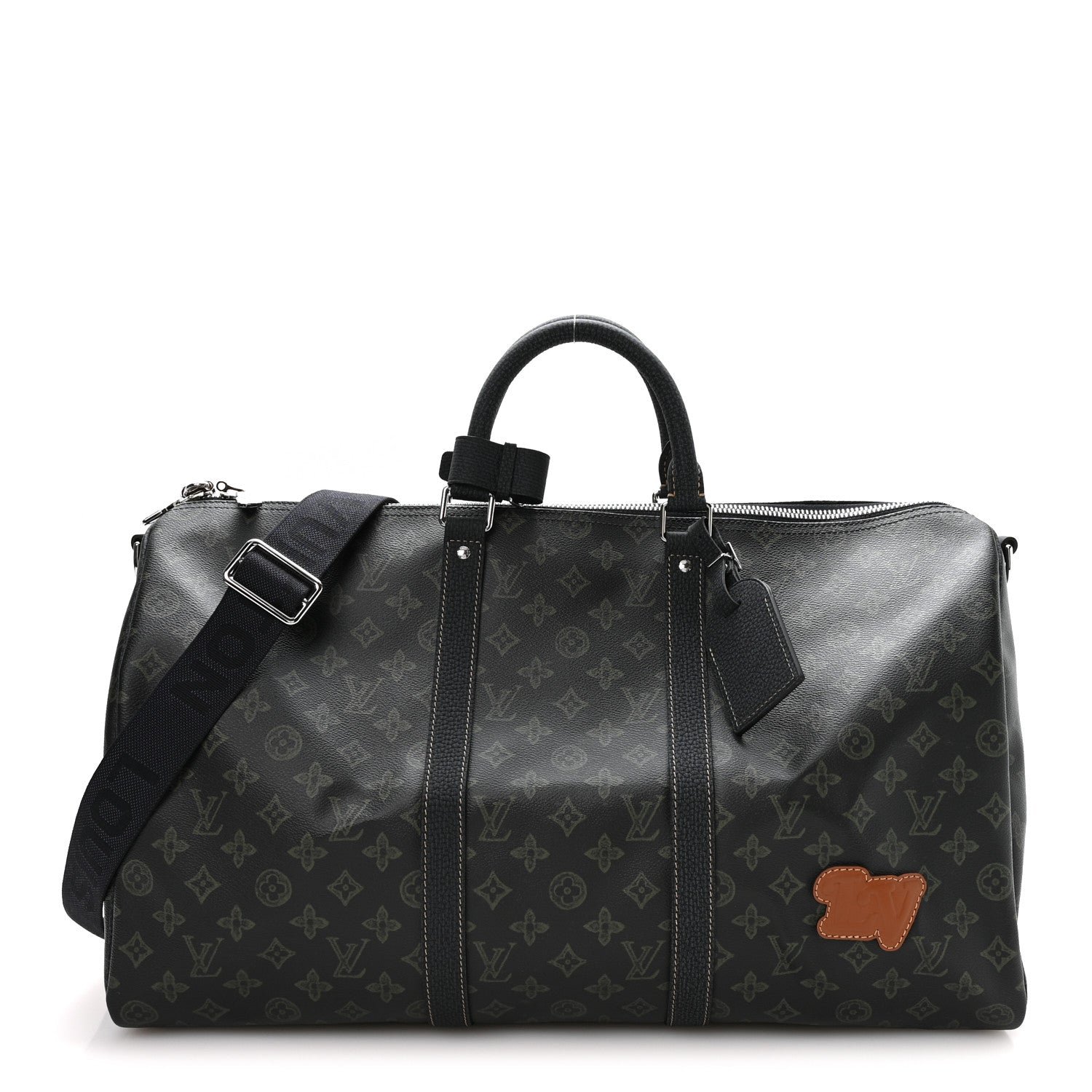 Louis Vuitton Monogram LV Record Keepall Bandouliere 50 Dark Green