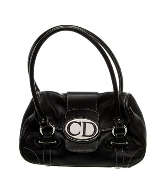 Dior Dior Leather Leather Shoulder Bag Small Vintage