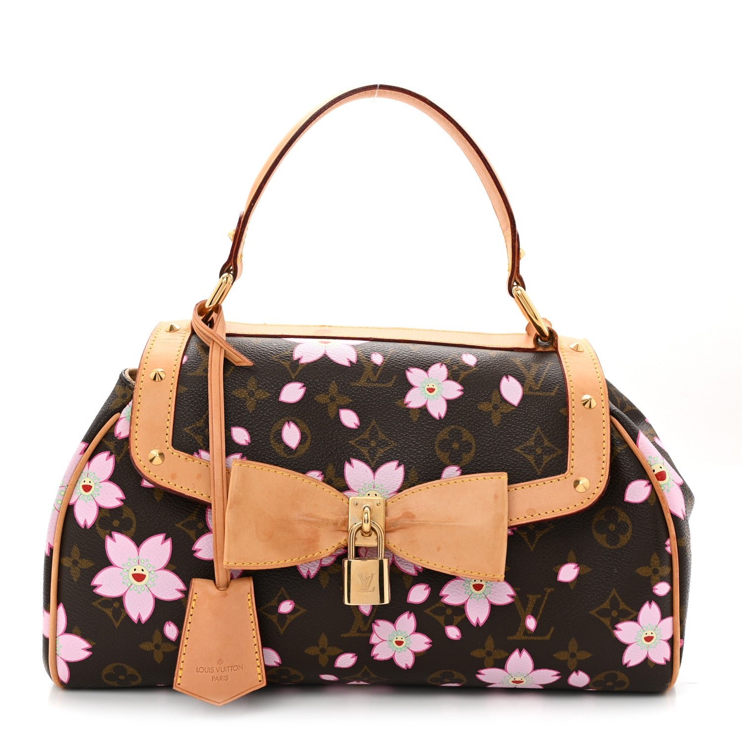 Louis Vuitton Monogram Cherry Blossom Sac Retro Bag Brown