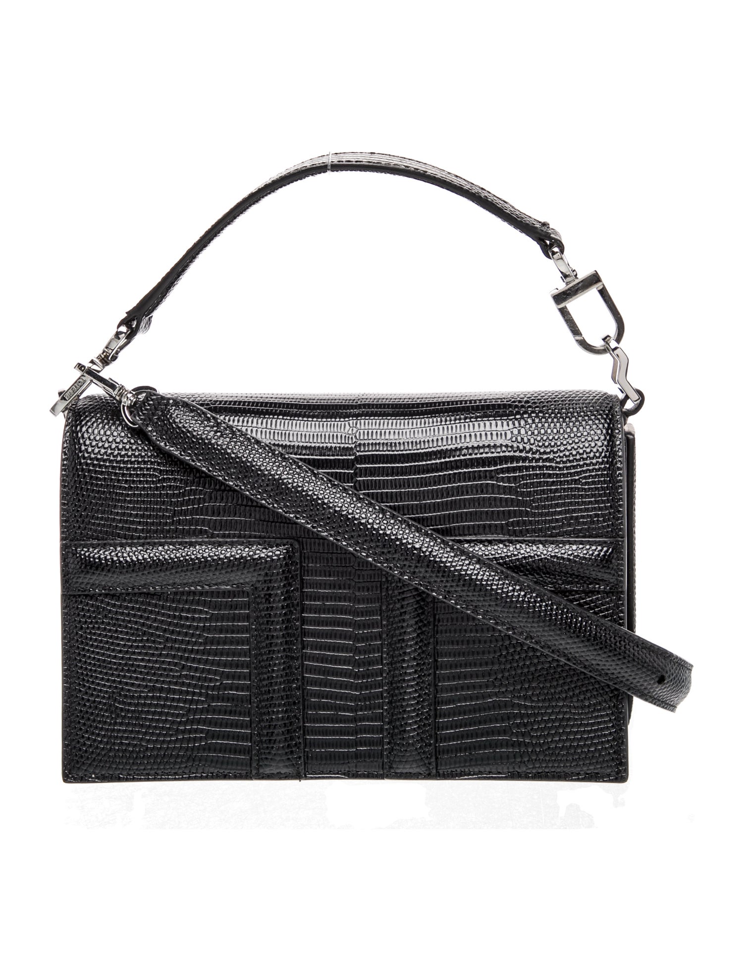 Embossed Leather T-Flap Mini