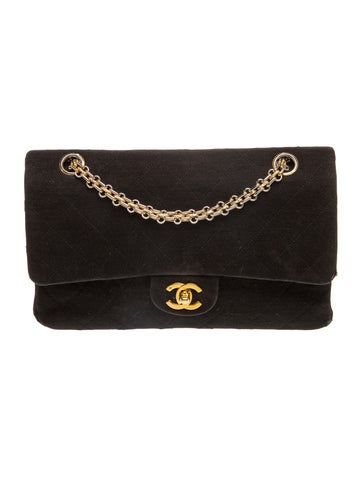 Classic Medium Jersey Double Flap Bag