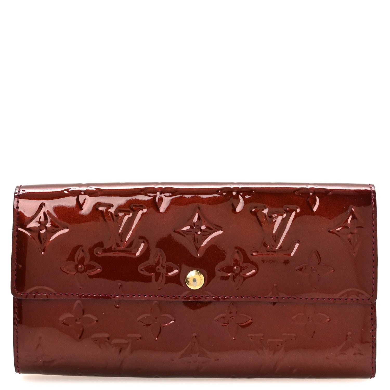 Louis Vuitton Vernis Sarah Wallet Rouge Fauviste