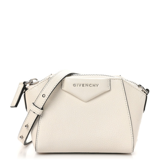 Givenchy Sugar Goatskin Nano Antigona White