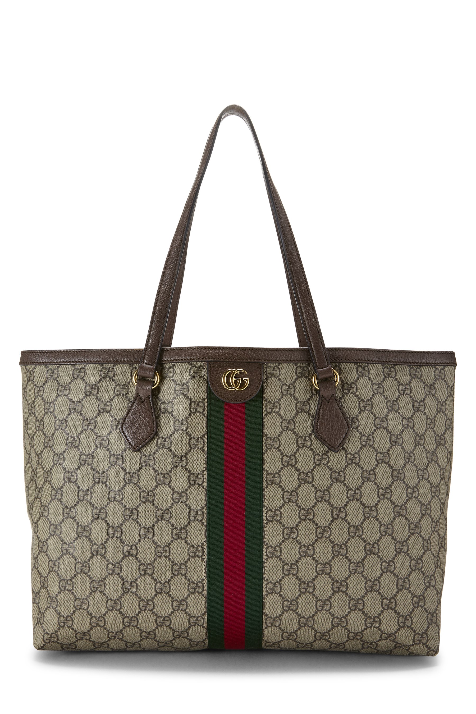 Brown GG Supreme Canvas Ophidia Tote Medium