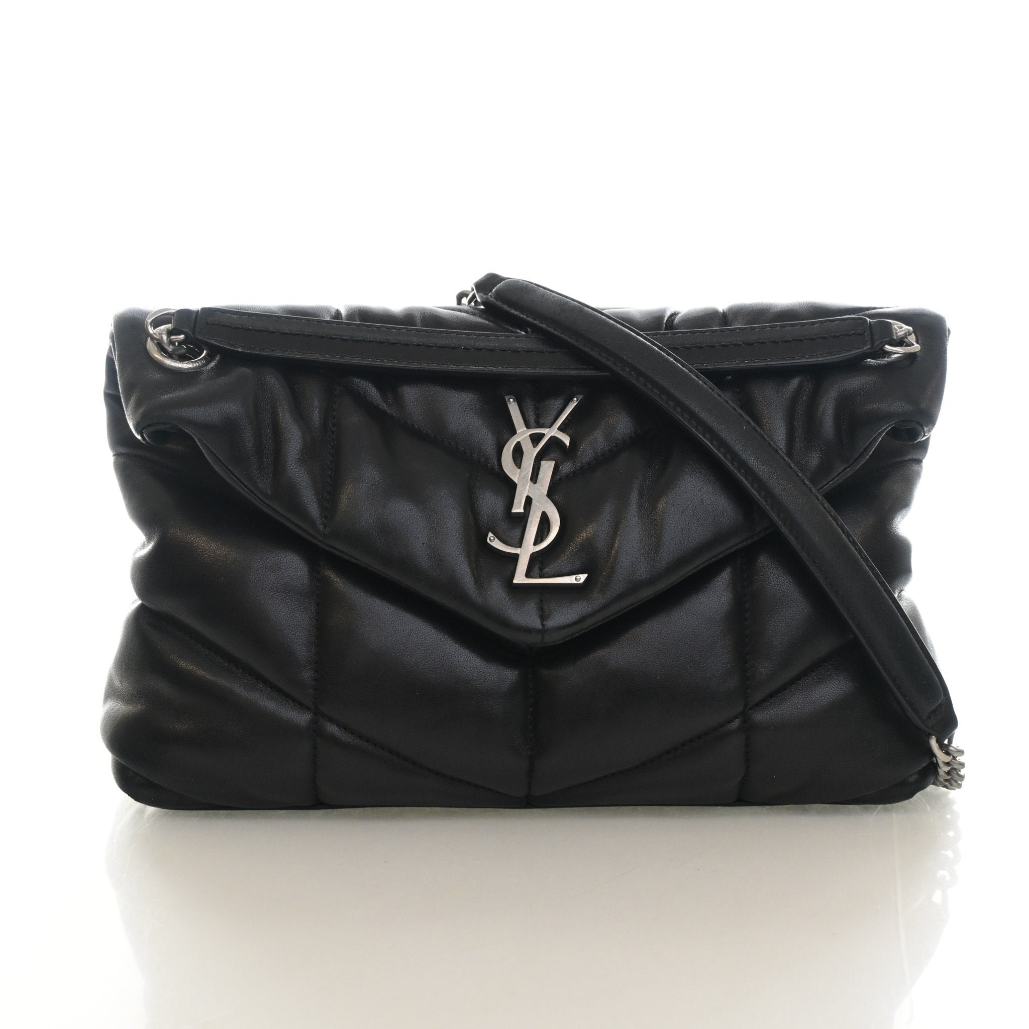 Saint Laurent Medium Lambskin Loulou Puffer