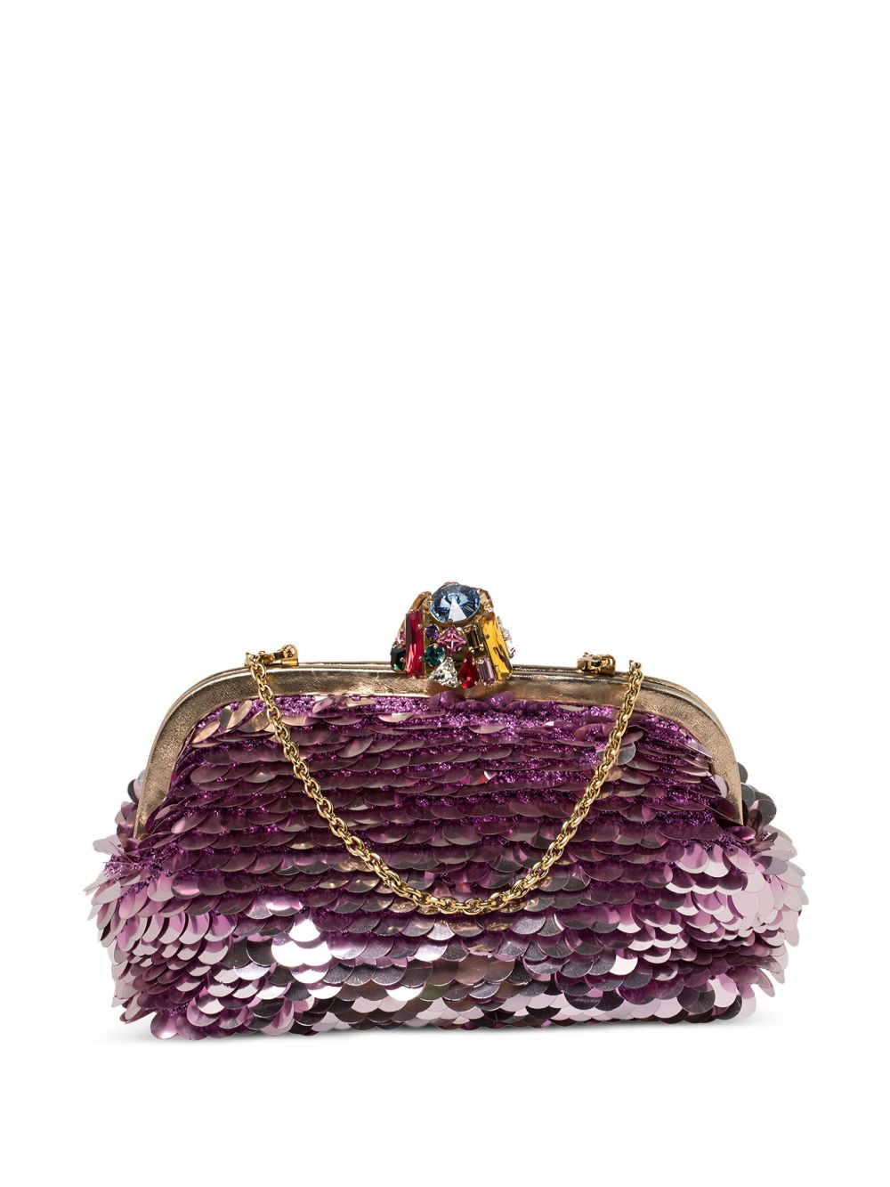sequins-embellished clutch bag 