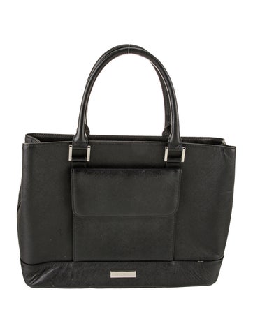 Burberry Leather Top Handle Bag Vintage