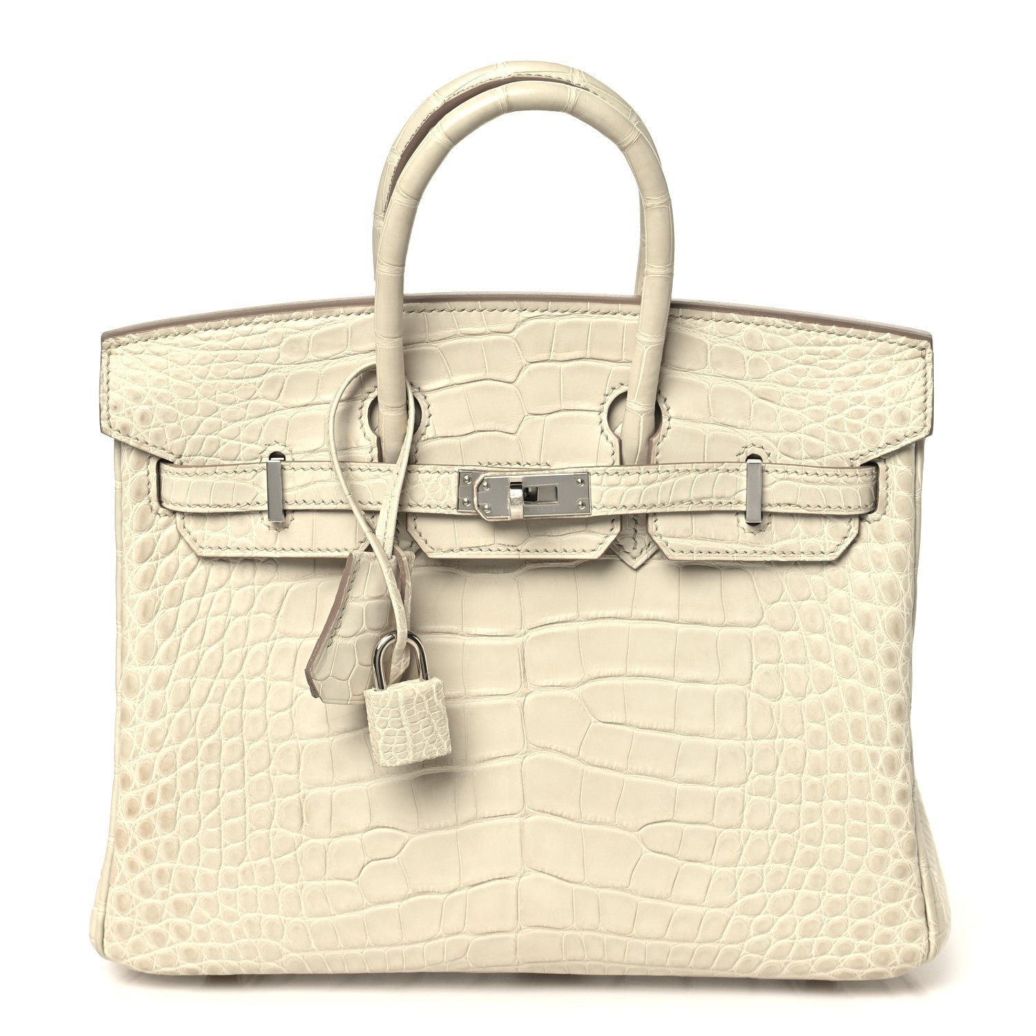Hermes Matte Alligator Birkin 25 Beton