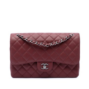 Jumbo Classic Caviar Double Flap