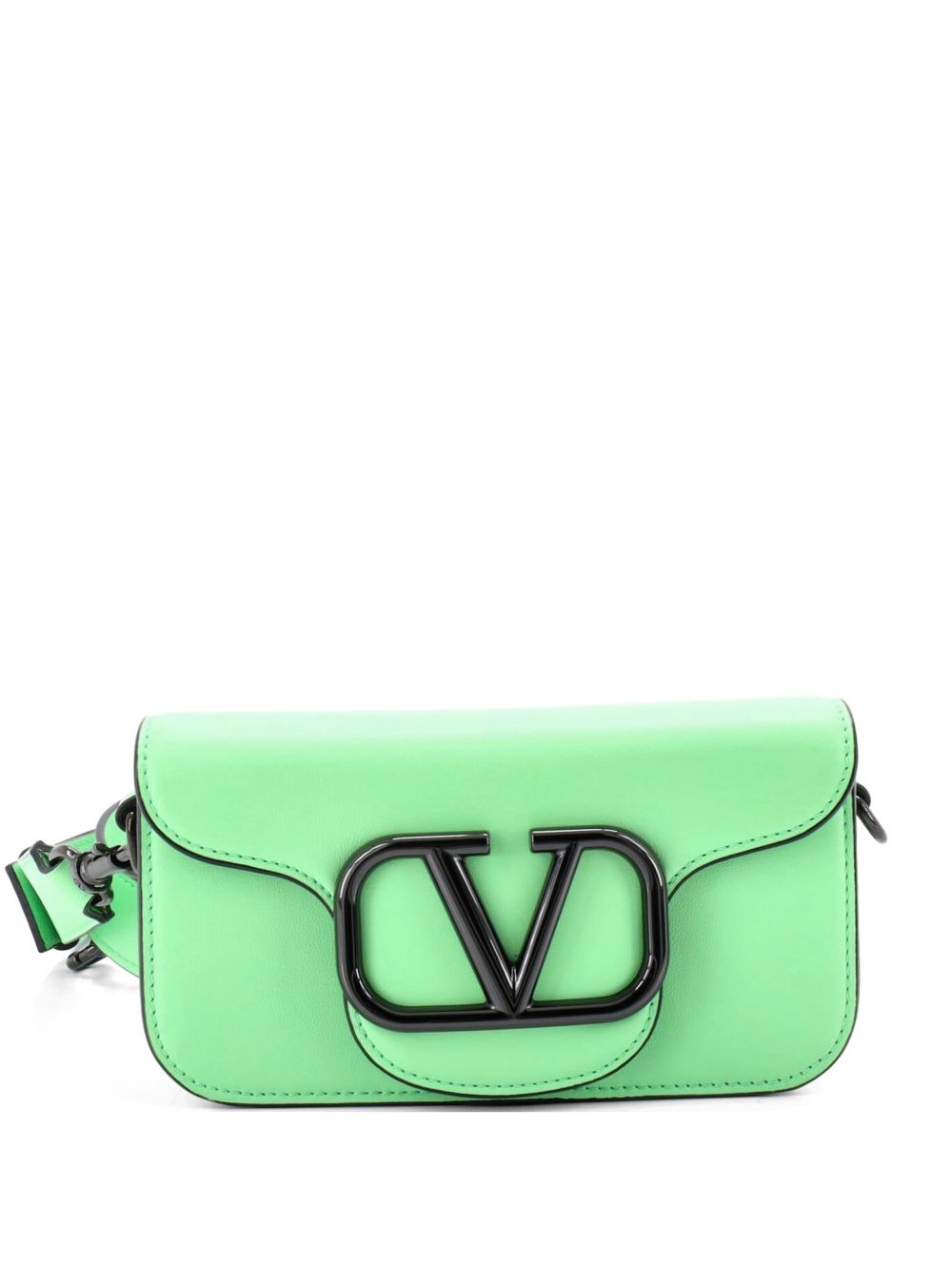 VLogo Flap Leather Mini shoulder bag