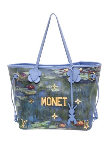 LV Monogram Masters Collection Monet Neverfull w/Pouch MM