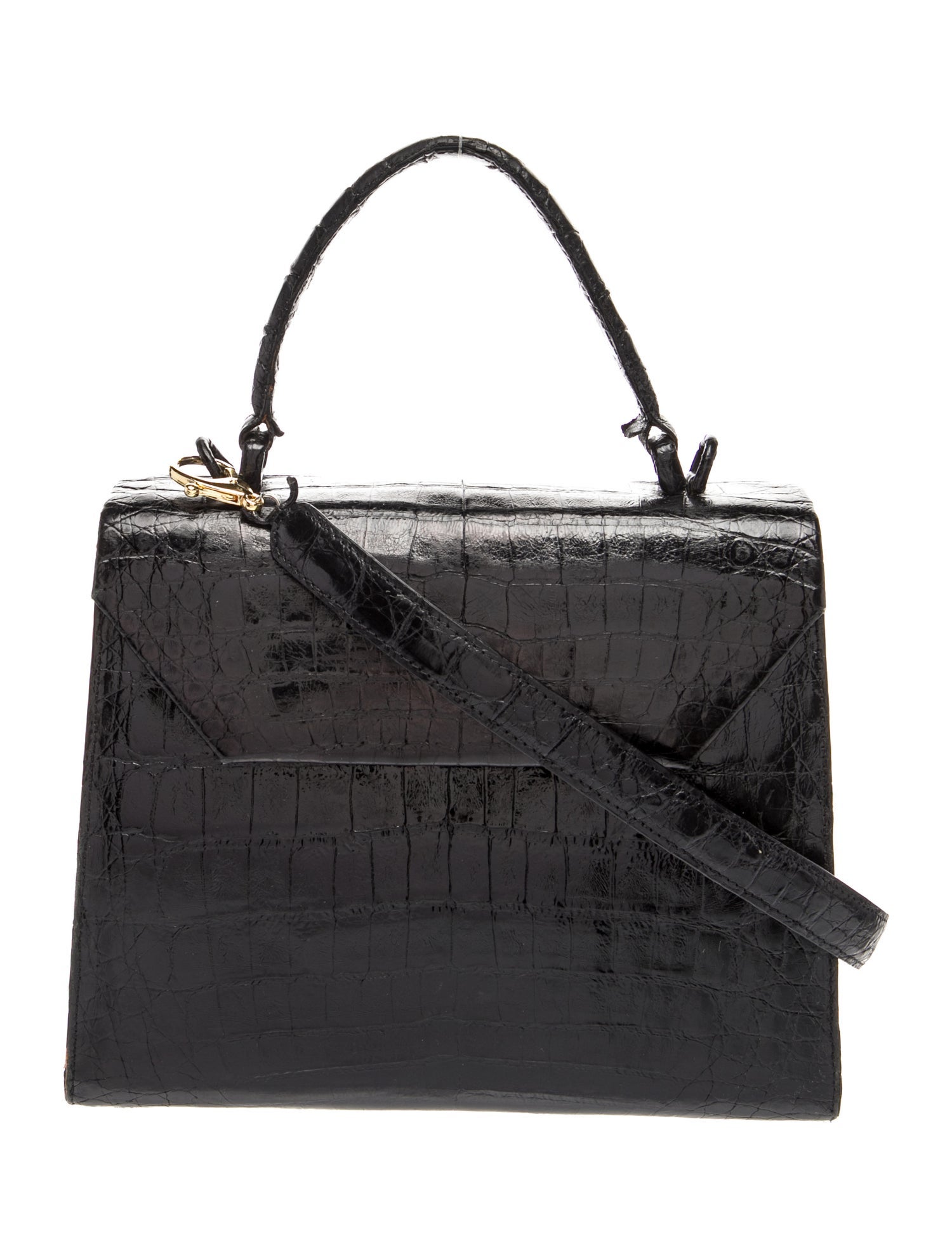 Crocodile Top Handle Bag