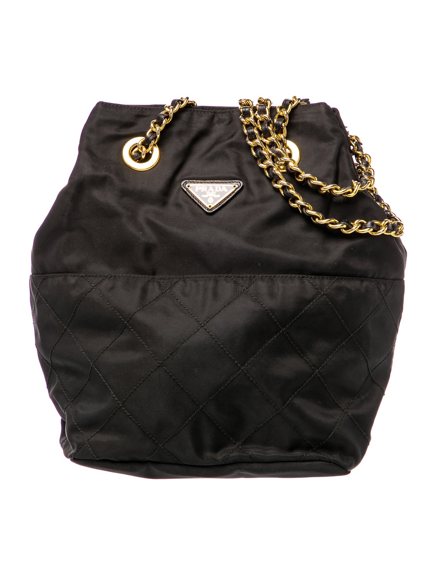 Prada Tessuto Nylon Shoulder Bag Vintage