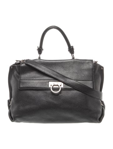 Gancini Top Handle Bag Vintage