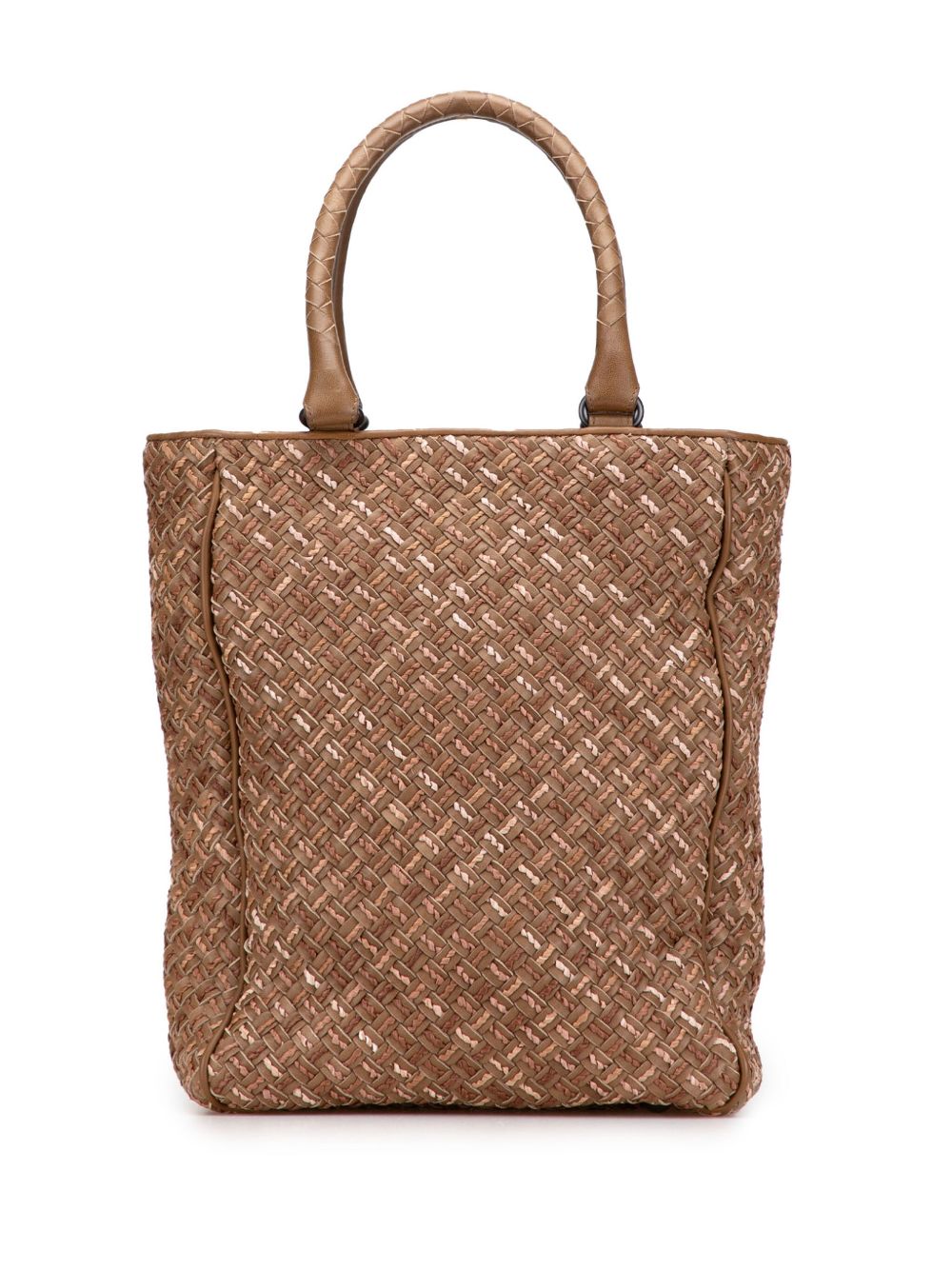 2009 Calfskin Intrecciato Paglia tote bag