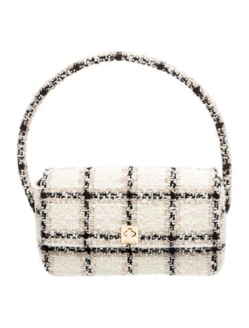 Anine Bing Tweed Top Handle Bag