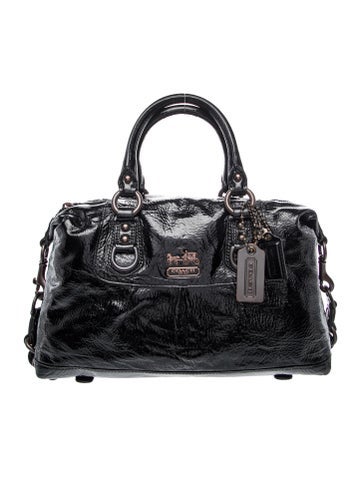 Patent Leather Top Handle Bag