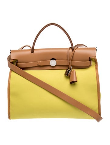Hermes Toile Militaire & Vache Hunter Herbag Tilt Zip Retourne 31
