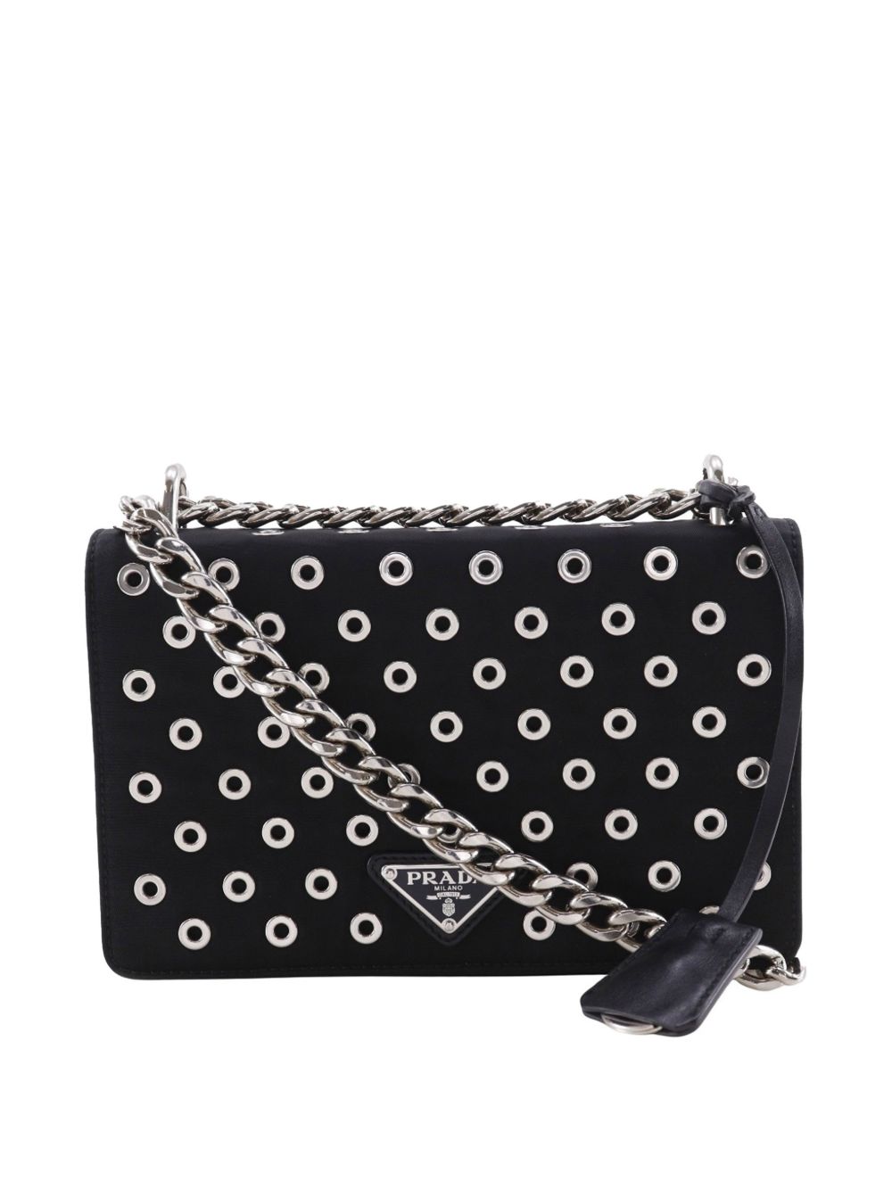Prada 2013-2026 Tessuto Grommet shoulder bag